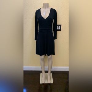 Moda International Size Small Long Sleeve Above The Knee Little Black Dress